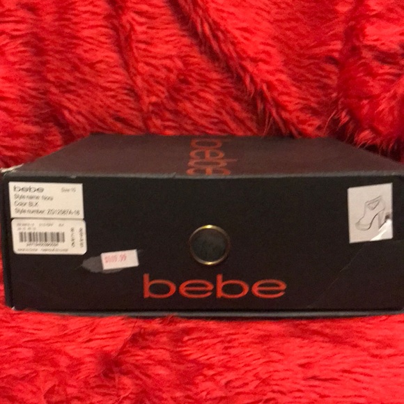 Bebe Never Worn Open Toe Suede Platform Bootie - Picture 7 of 7